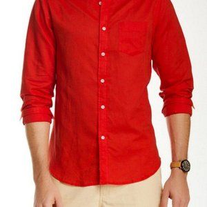 Onia Men's Jack Relaxed Button Shirt Infrared